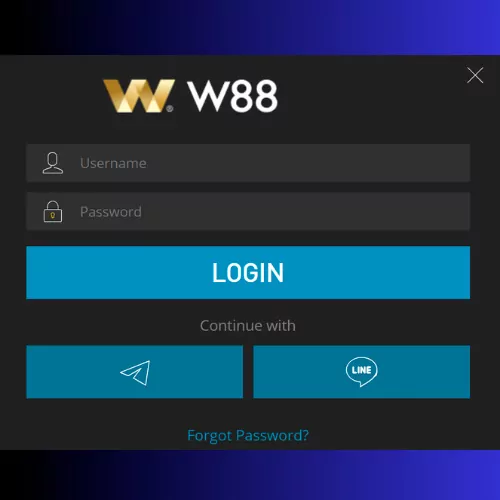 W88 में अपना लॉगिन और पासवर्ड दर्ज करें