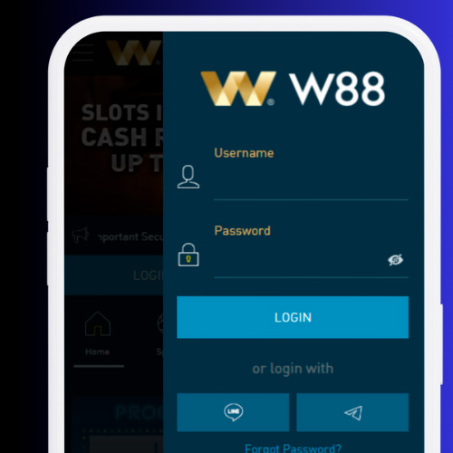 Enter your login and password in W88 App