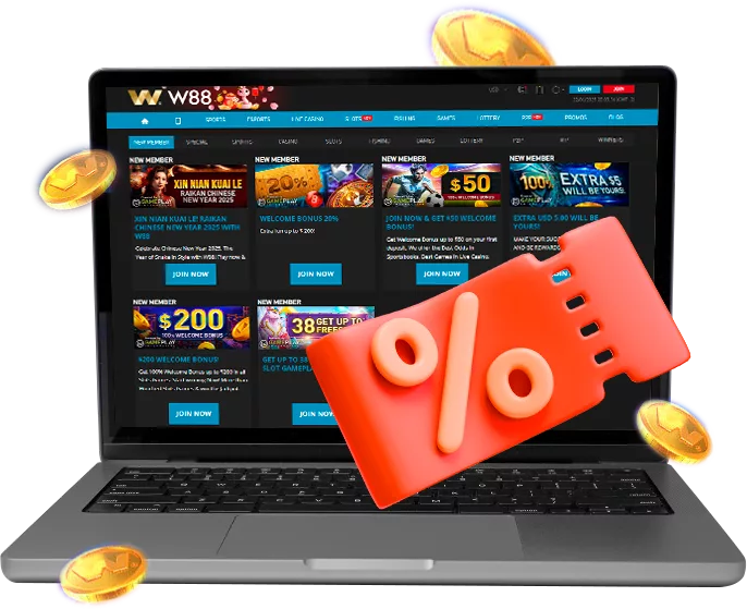 Demonstration of popular W88 online casino bonuses for full immersion