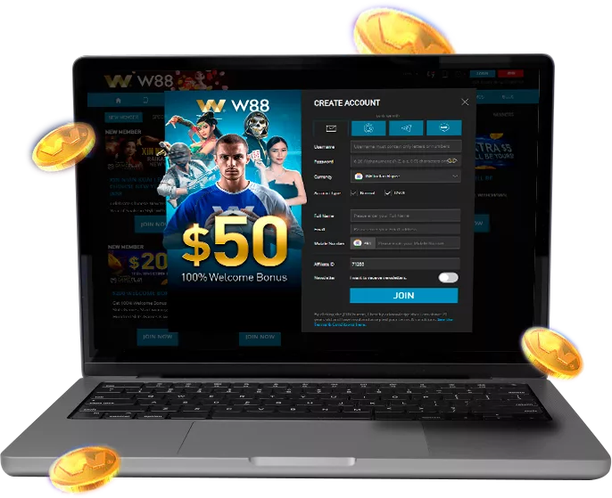 W88 Casino review with a description of the registration process for new players